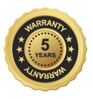 5 Year Warranty