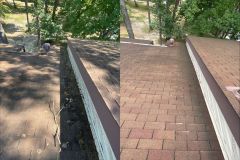 The roof looks refreshed and spotless after our professional cleaning service.