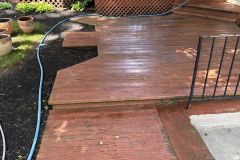 Deck power washing results with Allbrite Pressure Wash