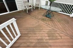 Professional wood deck cleaning service