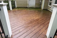 Before and after deck restoration in Howard County, MD