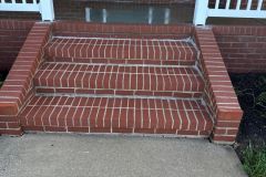 a concrete walkway, showcasing dramatic cleaning results