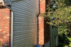Pressure washing before and after