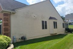 Exterior power washing results