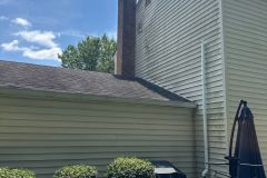 Before and after house washing in Maryland