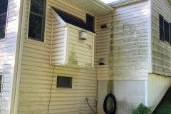 Dirty Vinyl Siding Before Cleaning