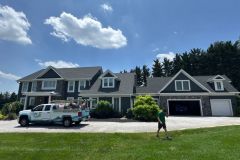 algae, moss, and lichen removed without damaging the shingles.