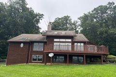 Professional roof washing