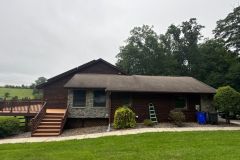 Before and after roof cleaning in Maryland