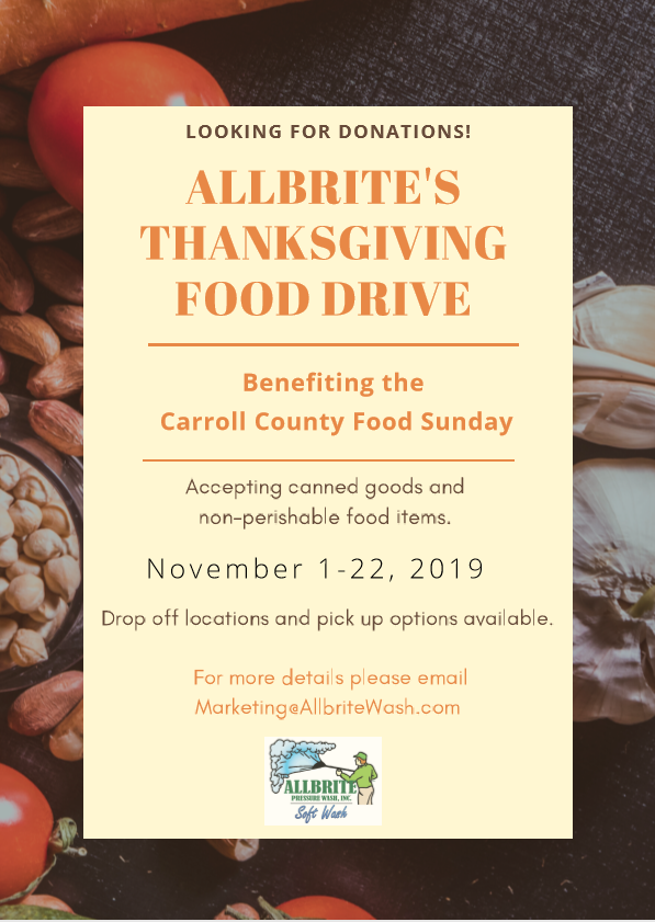 Allbrite's Thanksgiving Food Drive